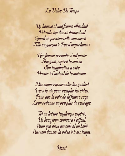 Le poème en image: La Valse Du Temps
