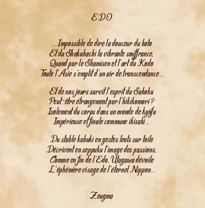 Le poème en image: E D O