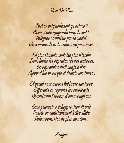Le poème en image: Rien De Plus