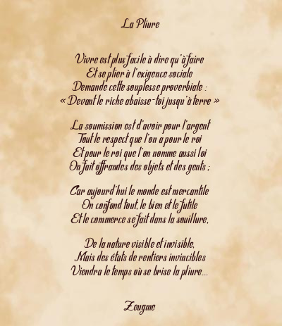 Le poème en image: La Pliure