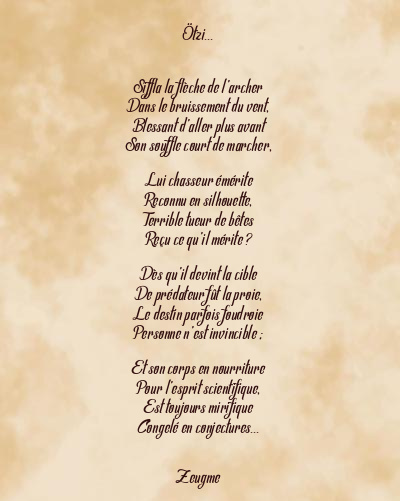 Le poème en image: Ötzi…