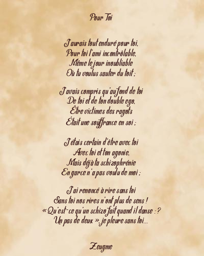 Le poème en image: Pour Toi