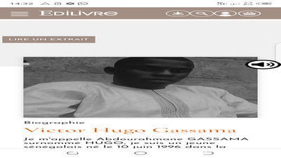 Victor Hugo Gassama auteur et poète du site de poèmes